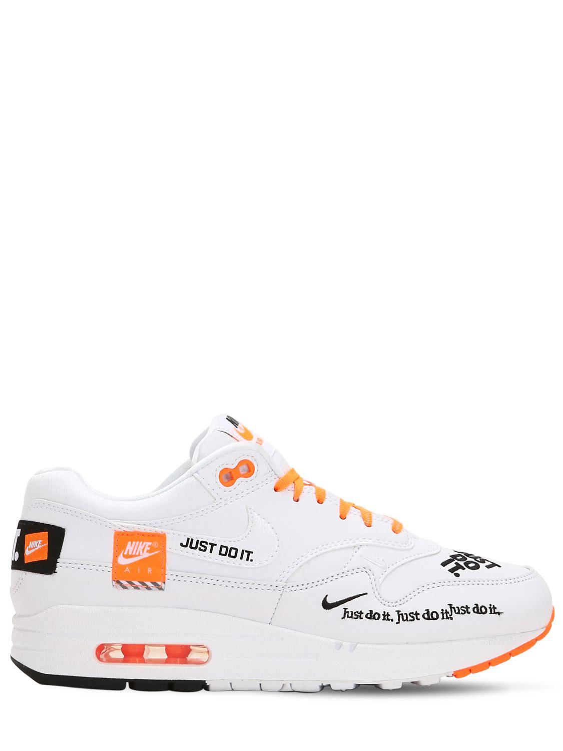Zapatillas Air Max 1 Just Do It Nike de Cuero de color Blanco para hombre |  Lyst
