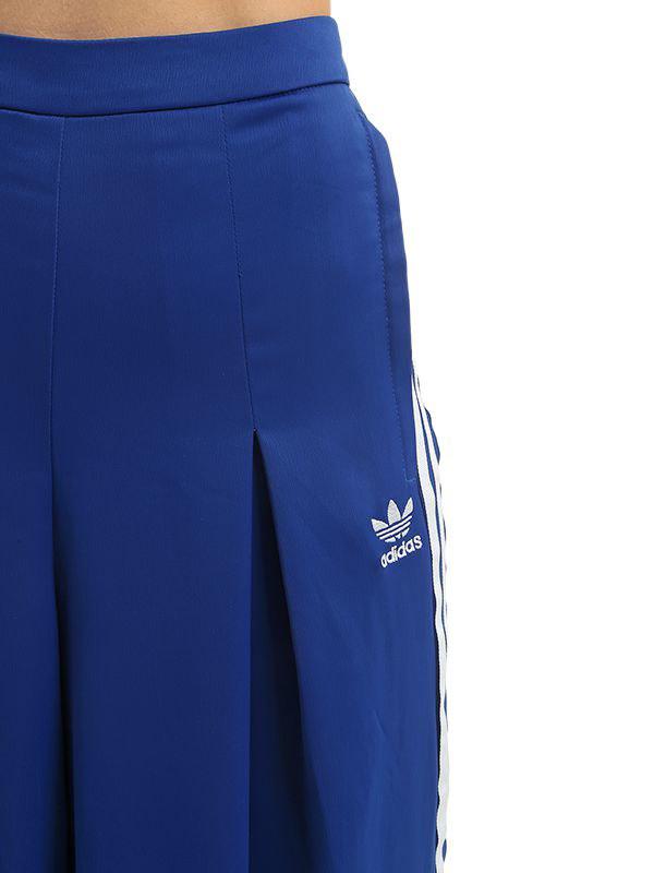 Pantalon jogging en satin plissé "fashion league" adidas Originals en  coloris Bleu | Lyst