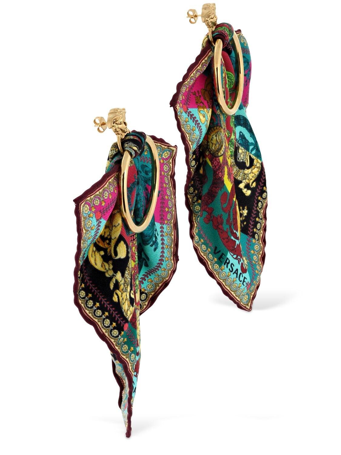 versace sash earrings