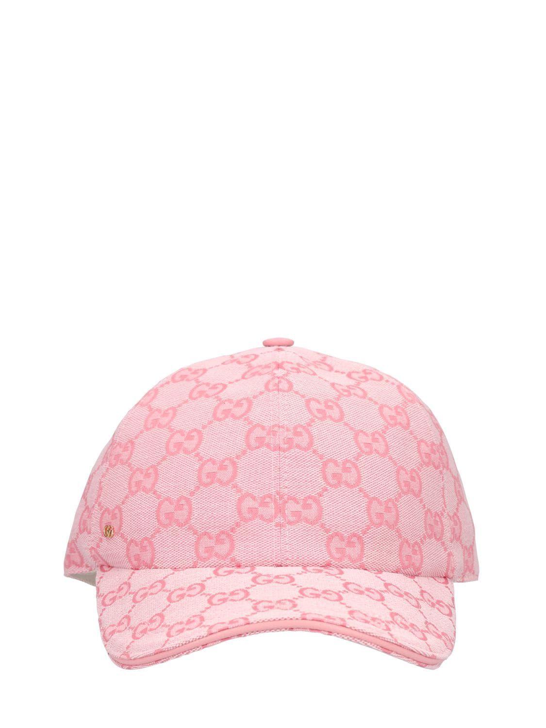 Gucci New gg Canvas Baseball Cap in Pink | Lyst