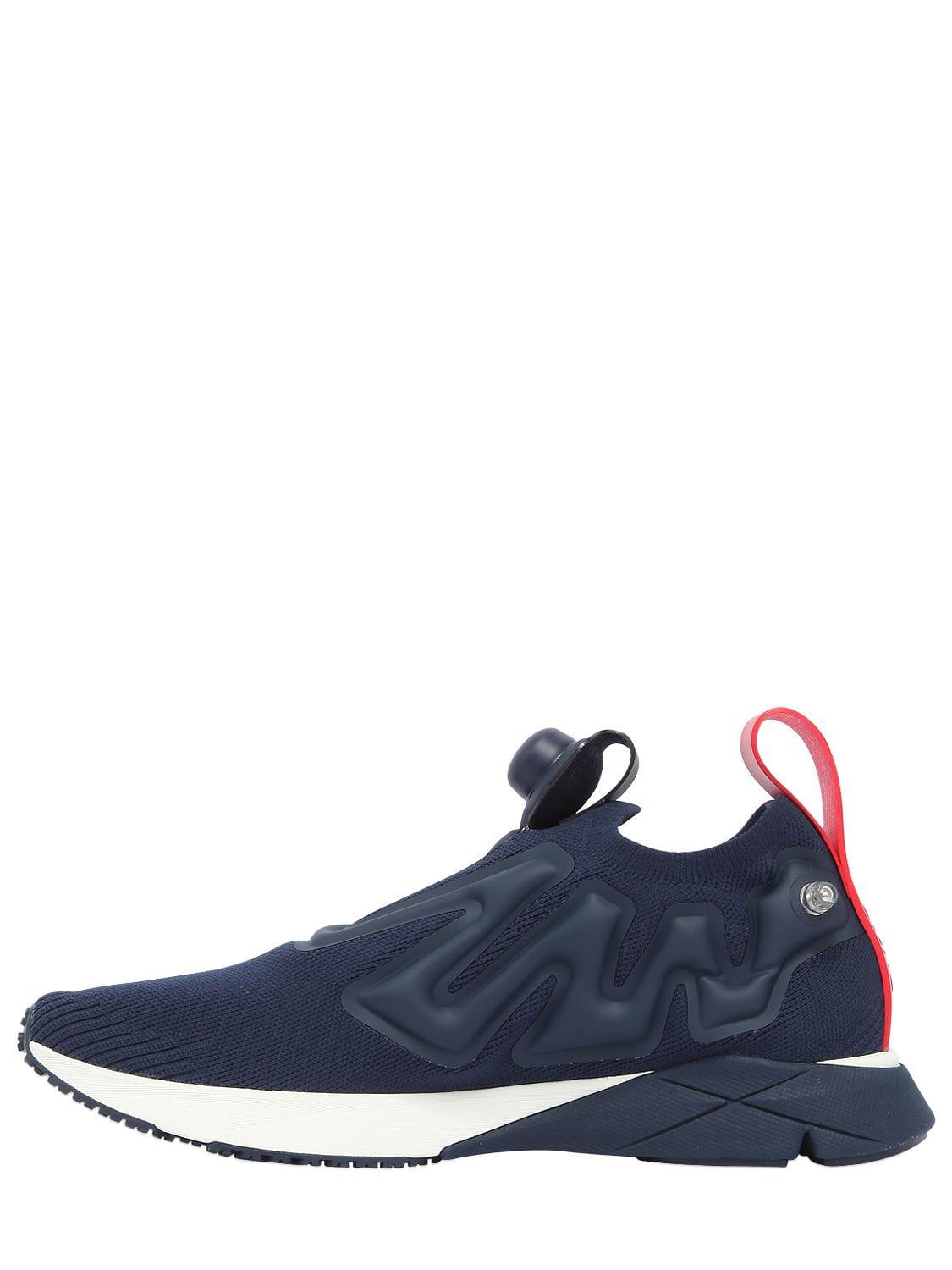 Reebok Pump Supreme Mesh Sneakers in Navy (Blue) for Men | Lyst