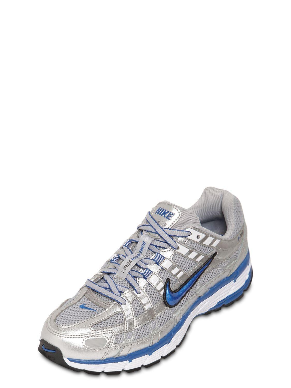 Nike Leather P-3000 Cncpt Sneakers in Silver/Blue (Blue) for Men | Lyst