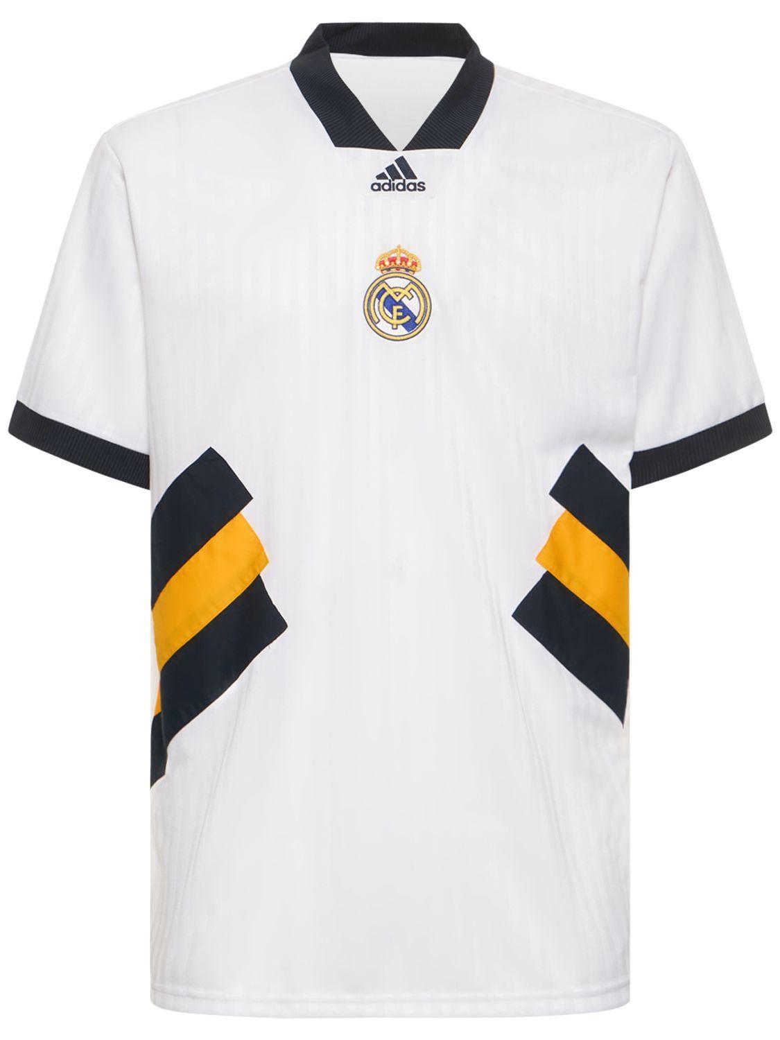 adidas Originals Real Madrid Icon Jersey T-shirt in White for Men | Lyst