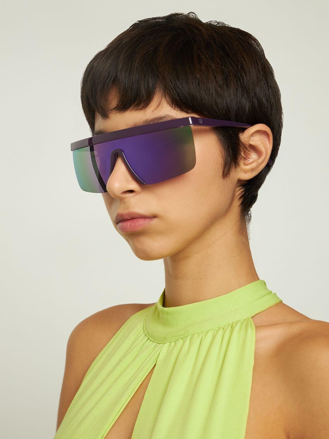 Mask Acetate Sunglasses W/ Mirror Lens GIUSEPPE DI MORABITO en coloris  Violet | Lyst