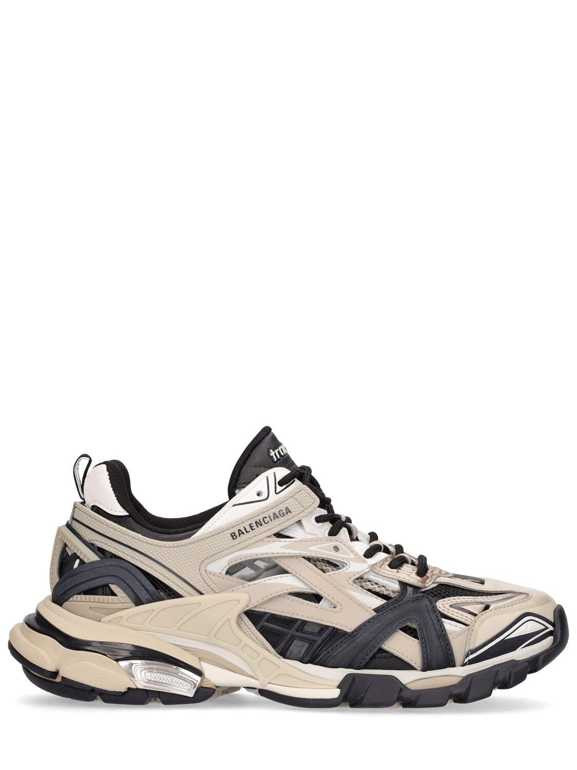desarrollando Aplicar compromiso Balenciaga Track.2 Open Mesh Running Sneakers in White for Men | Lyst
