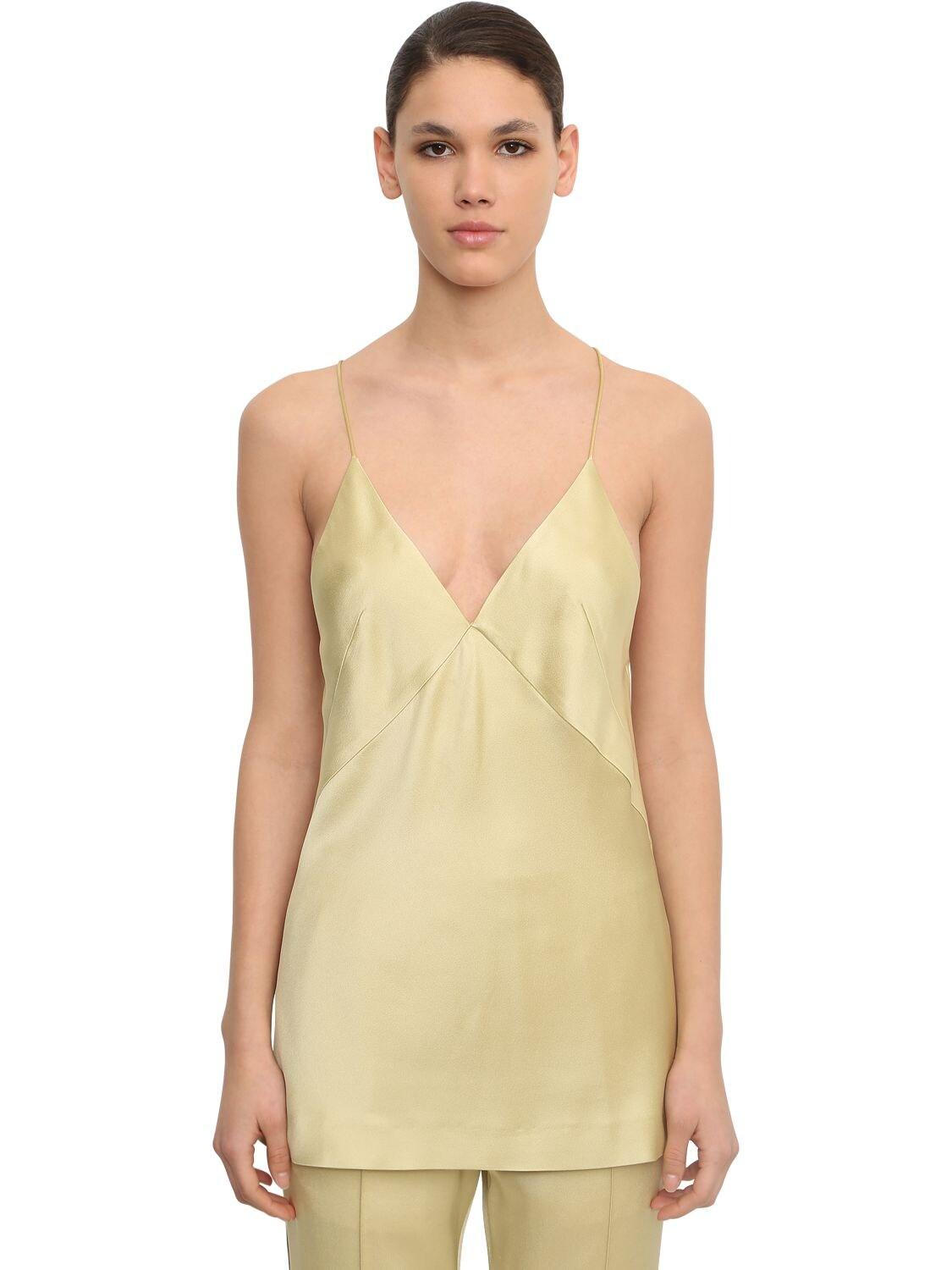 Haider Ackermann Synthetic Shiny Viscose Blend Camisole Top in Light ...