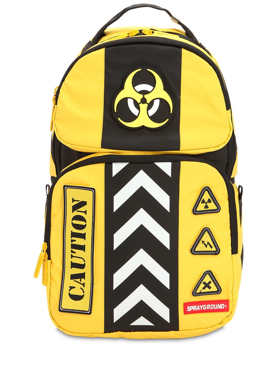 Sprayground Biohazard Trooper Backpack in Yellow for Men Lyst