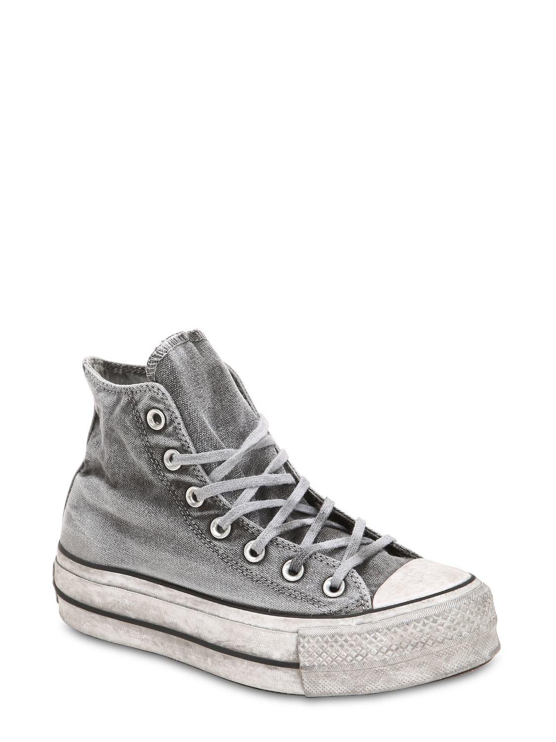 all star lift smoked canvas high top