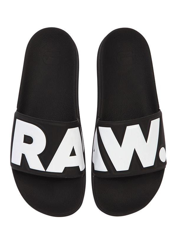 G-Star RAW Cart Slide Ii Flip Flops in Black for Men | Lyst