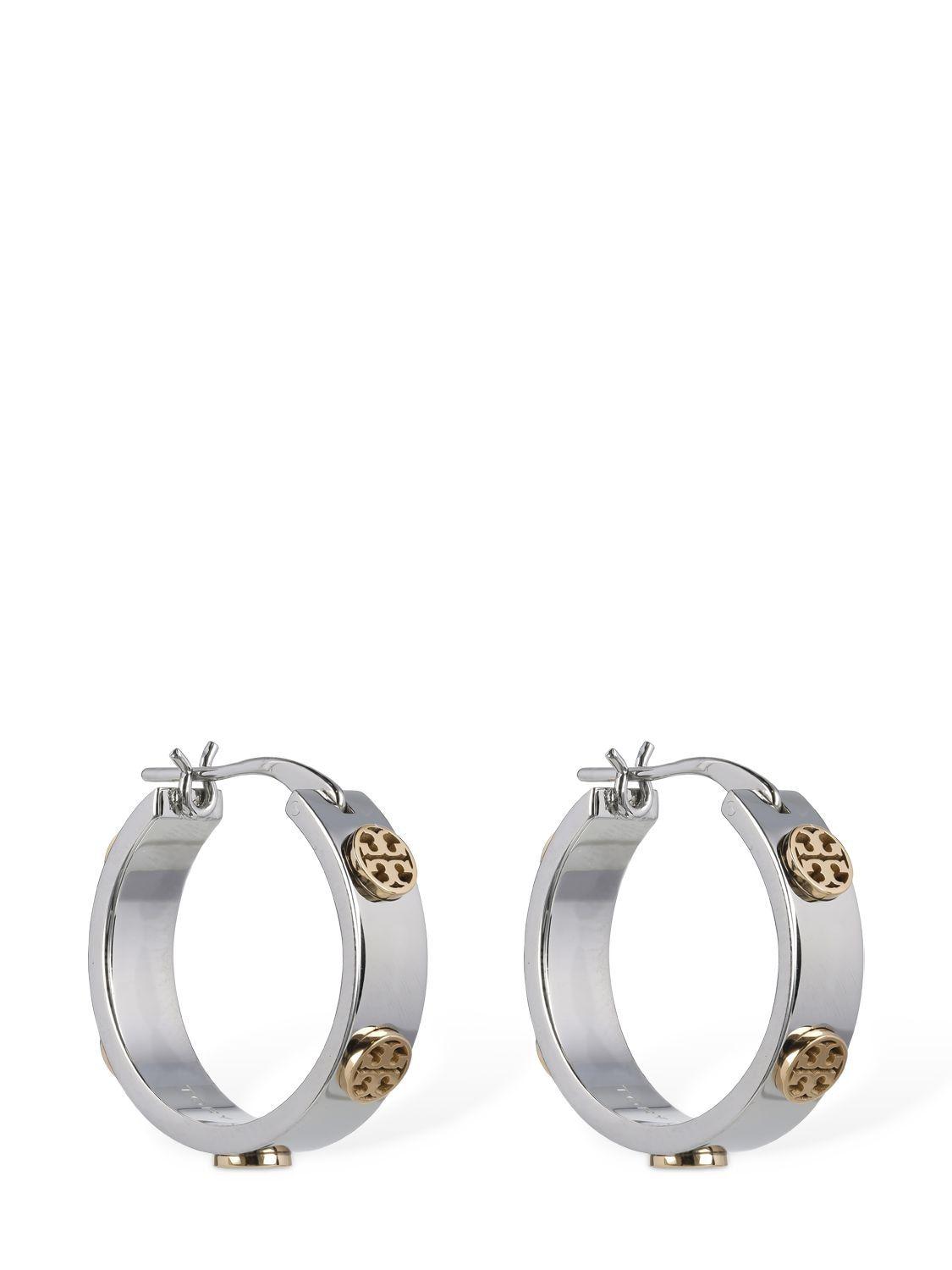 Tory burch silver stud earrings Clearance