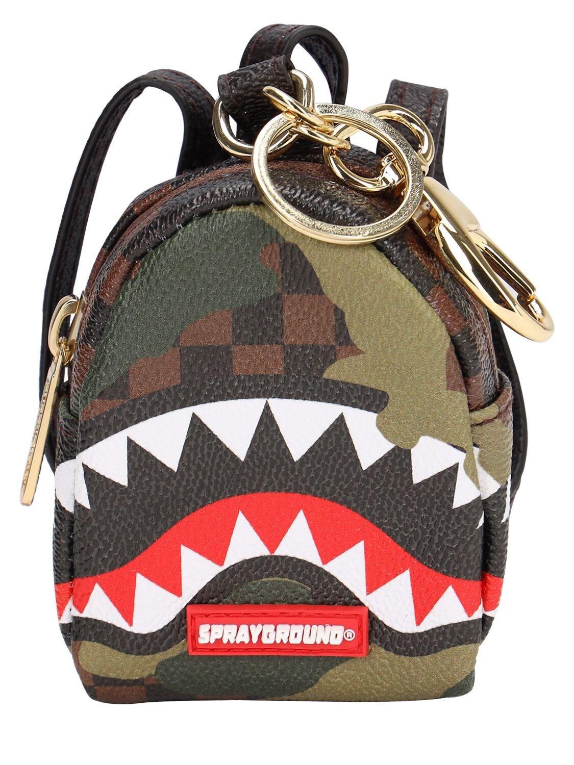 Sprayground Checkered Camo Shark Pvc Keychain for Men - Lyst