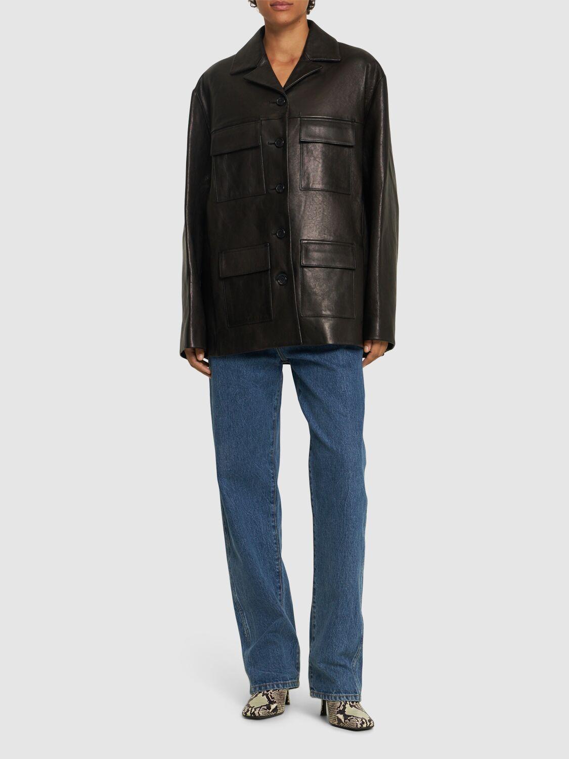 【関税込み】KHAITE ブラック Morsson レザージャケット Morsson Jacket in Black Leather – KHAITE