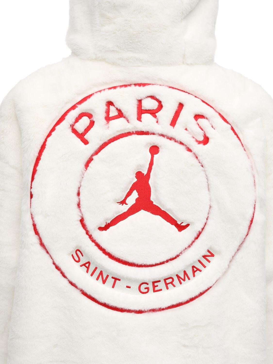 Nike Jordan Psg Faux Fur Jacket | Lyst Canada