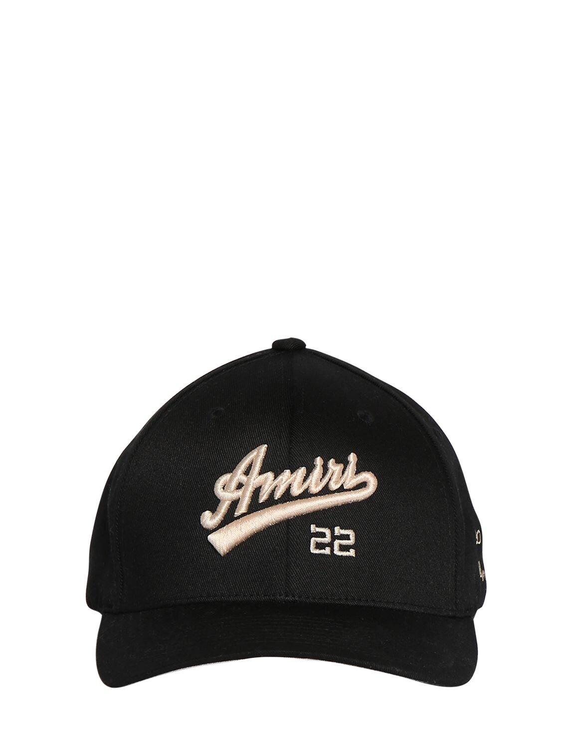Amiri 22 Logo Fitted Hat in Black for Men | Lyst UK