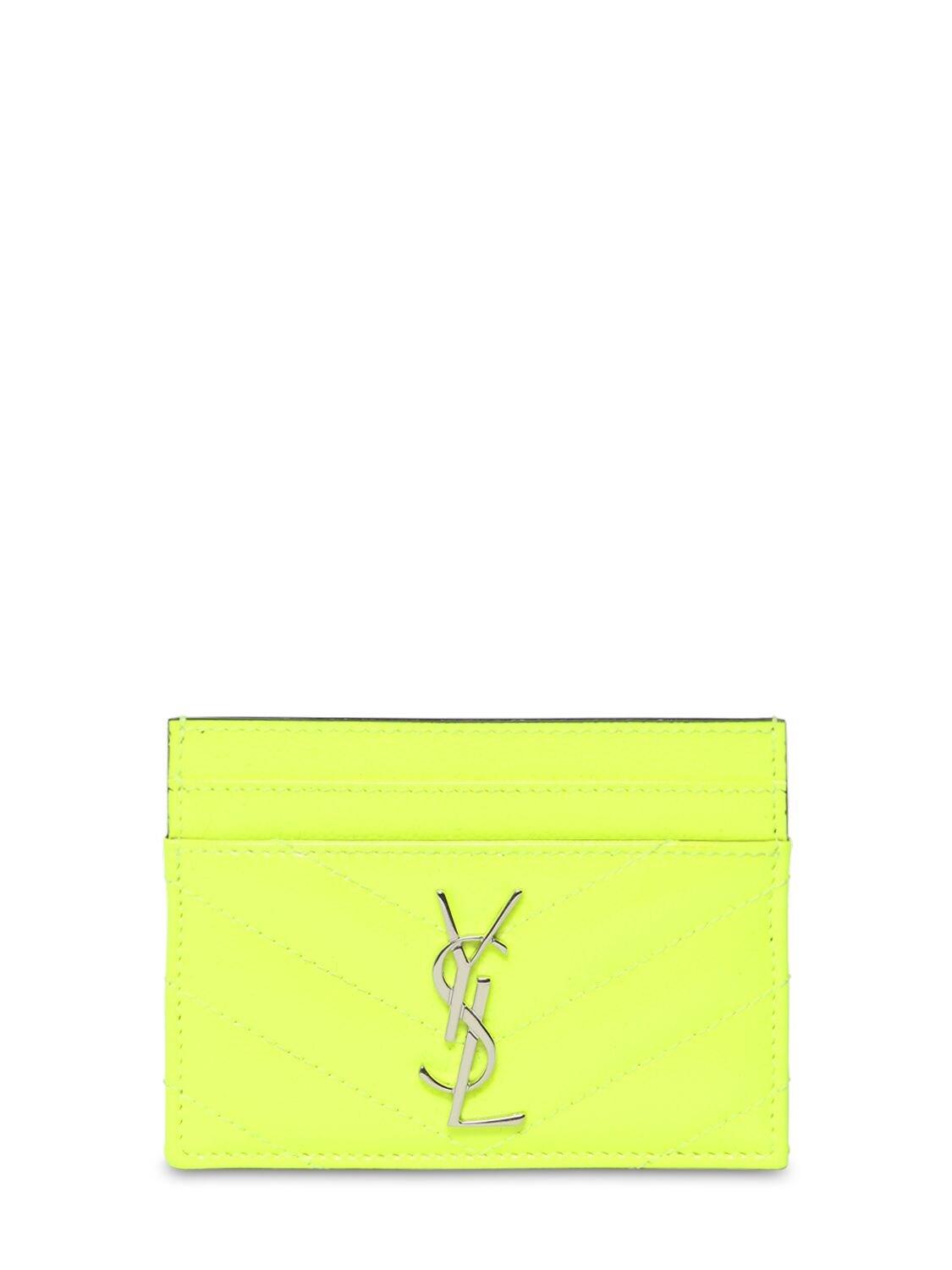 Yves Saint Laurent Card Card Holder Lime Green Ysl Bag SAINT