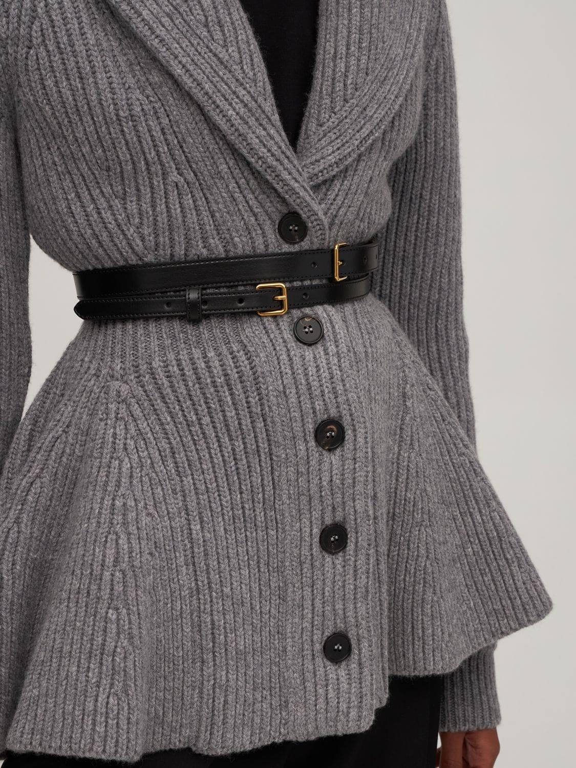 【関税&送料込】Alexander Mcqueen St Leather Thin Double Bel MCQUEEN Double-strap leather waist belt | NET-A-PORTER