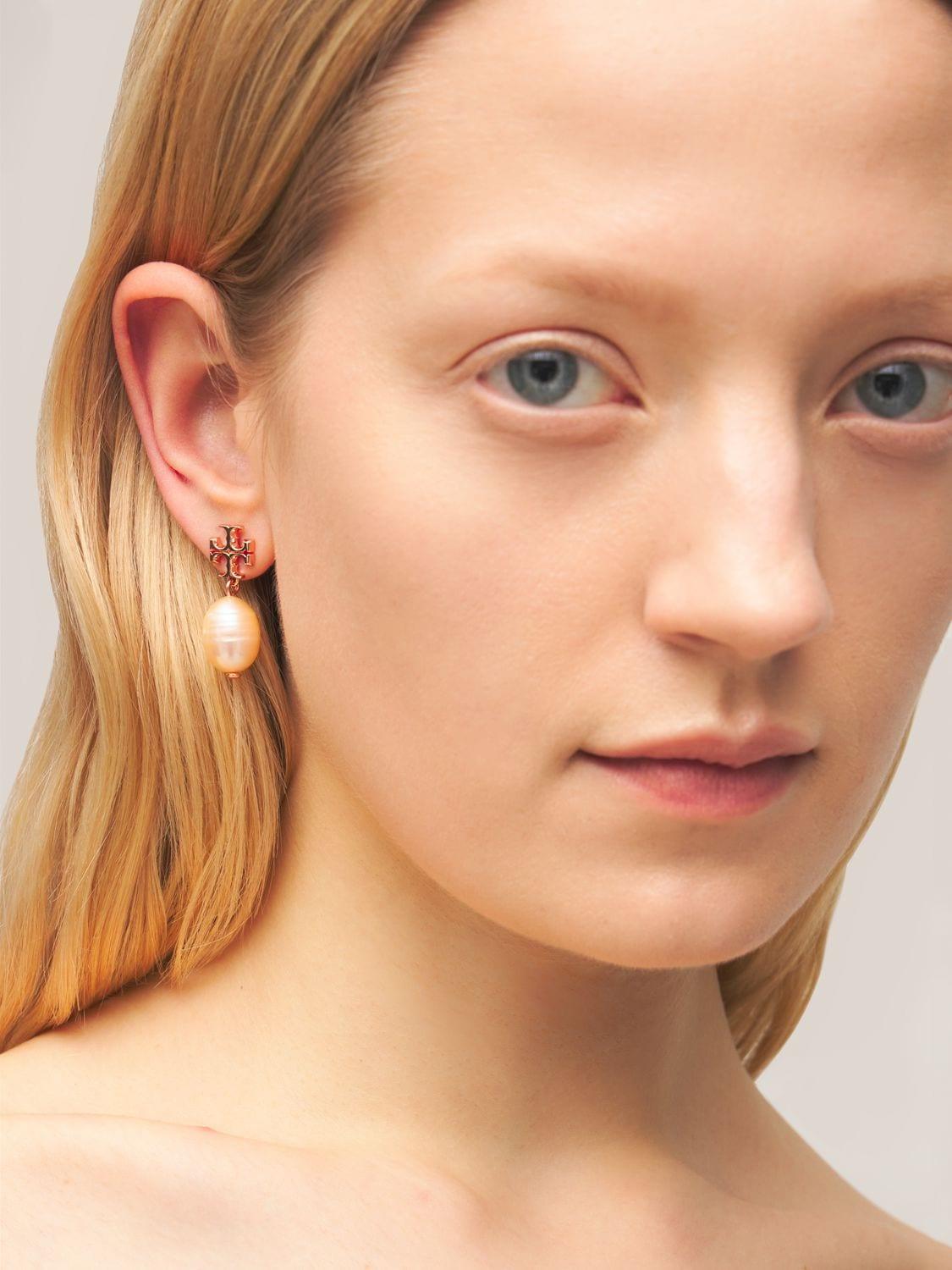 tory burch kira crystal drop earrings