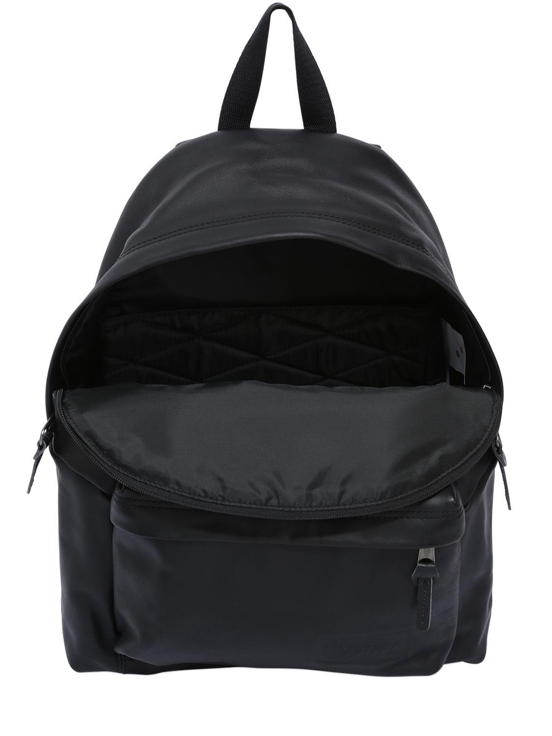 Lyst Eastpak 24l Pak'r Padded Leather Backpack in Black for Men