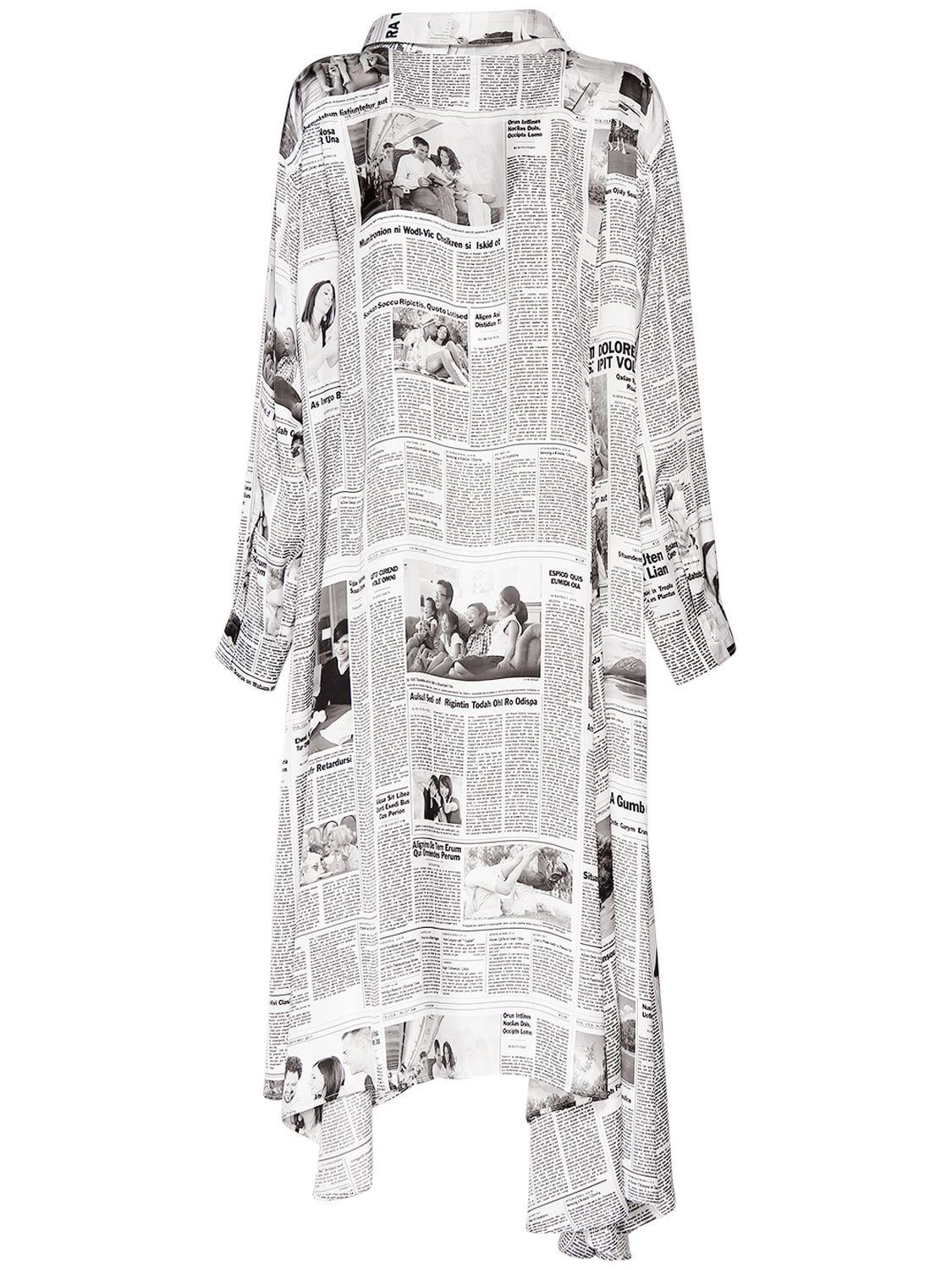 Balenciaga AdenKB Shirt Dress, ice cube-print T-shirt