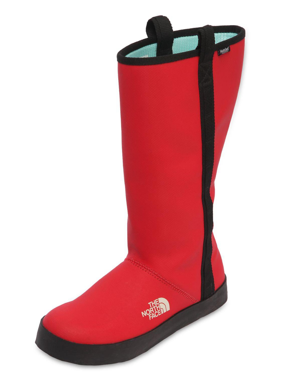 north face red boots