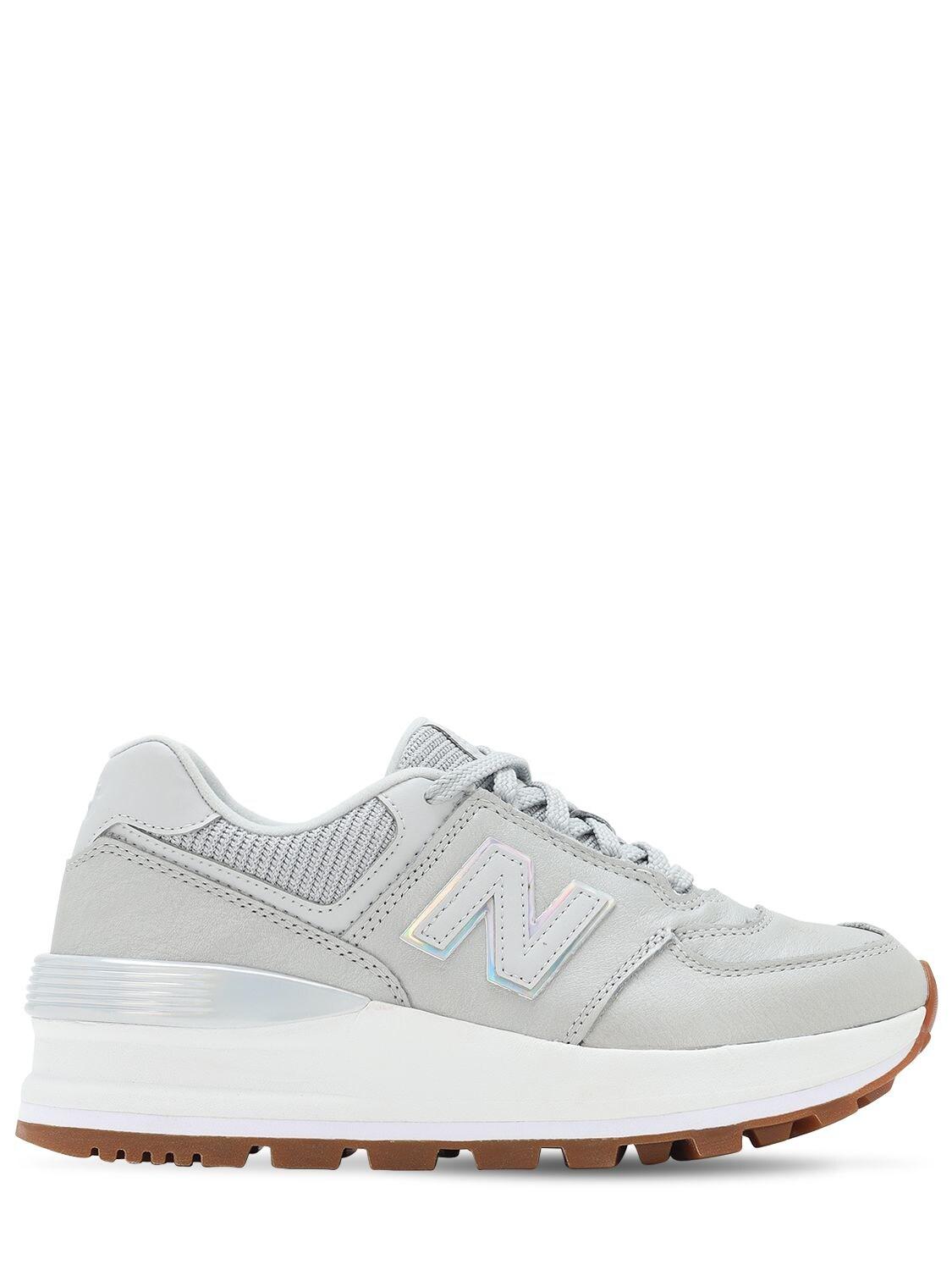 New Balance 574 Platform Sneakers in Gray | Lyst