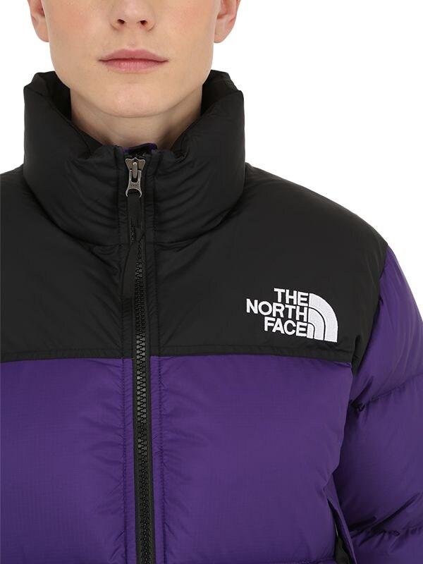 Piumino Cropped "womens Nuptse" di The North Face in Viola | Lyst