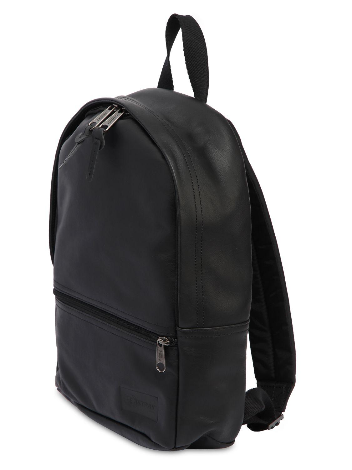 Eastpak 11l Mini Dee Leather Backpack in Black - Lyst