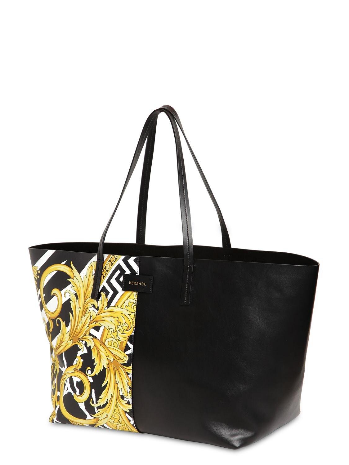 versace leather shoulder bag
