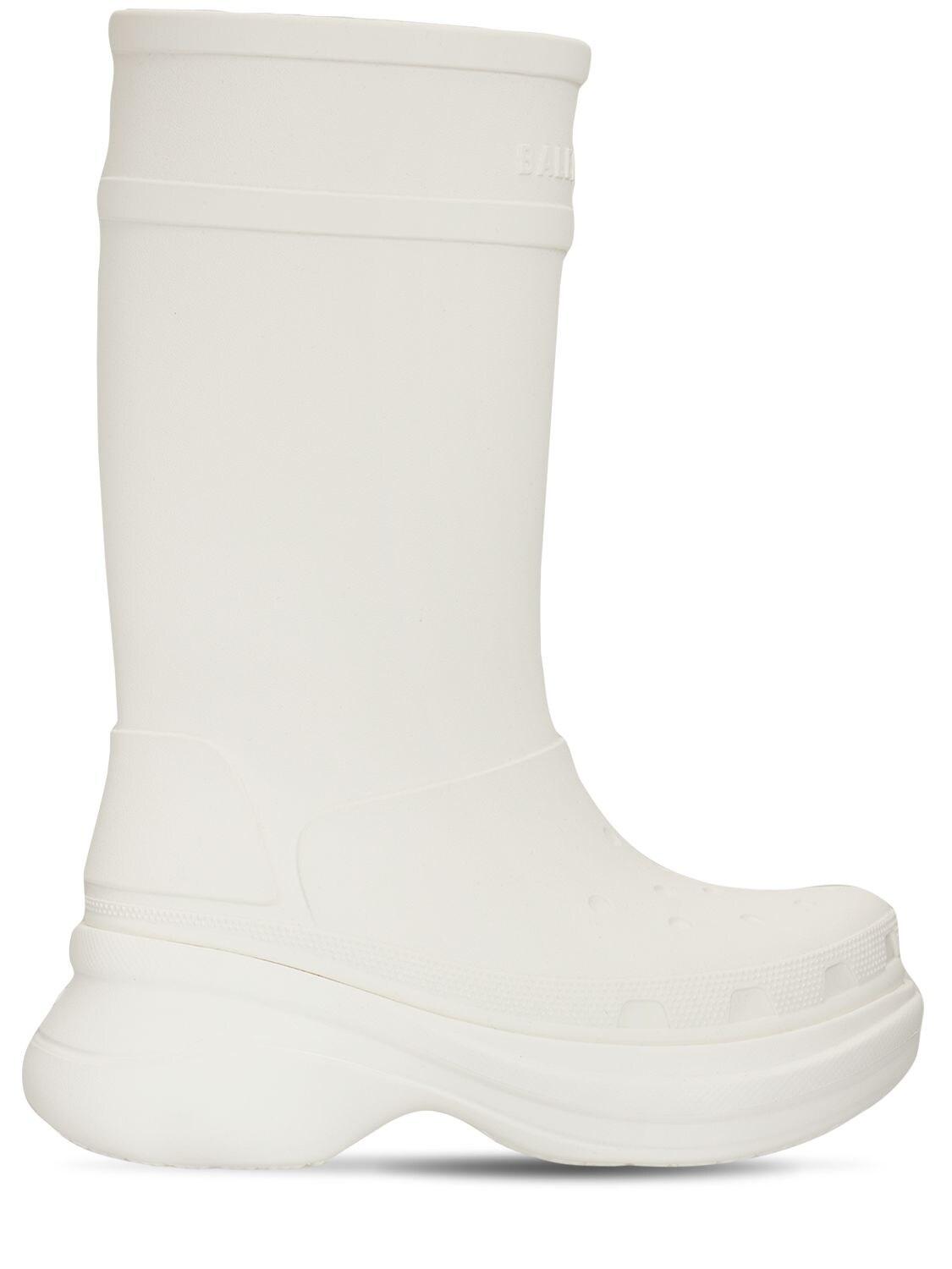 Balenciaga Crocs Rubber Boots in White - Save 22% | Lyst