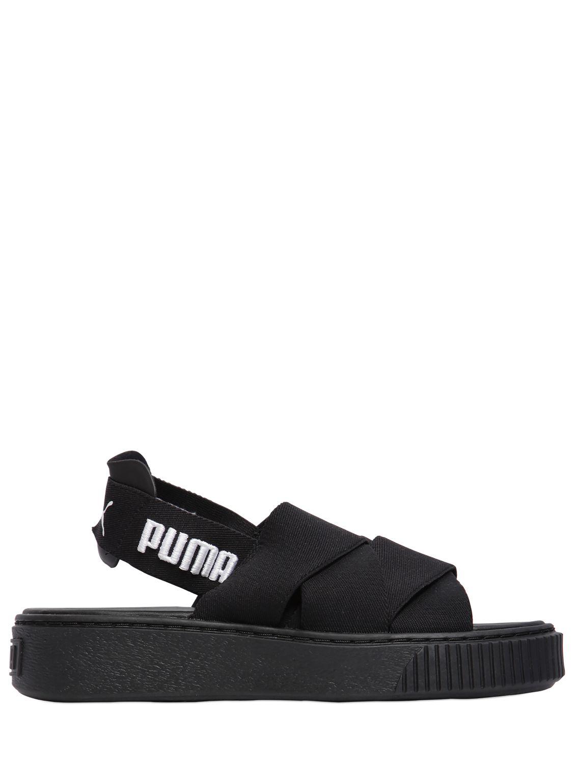 puma flip flops with strap