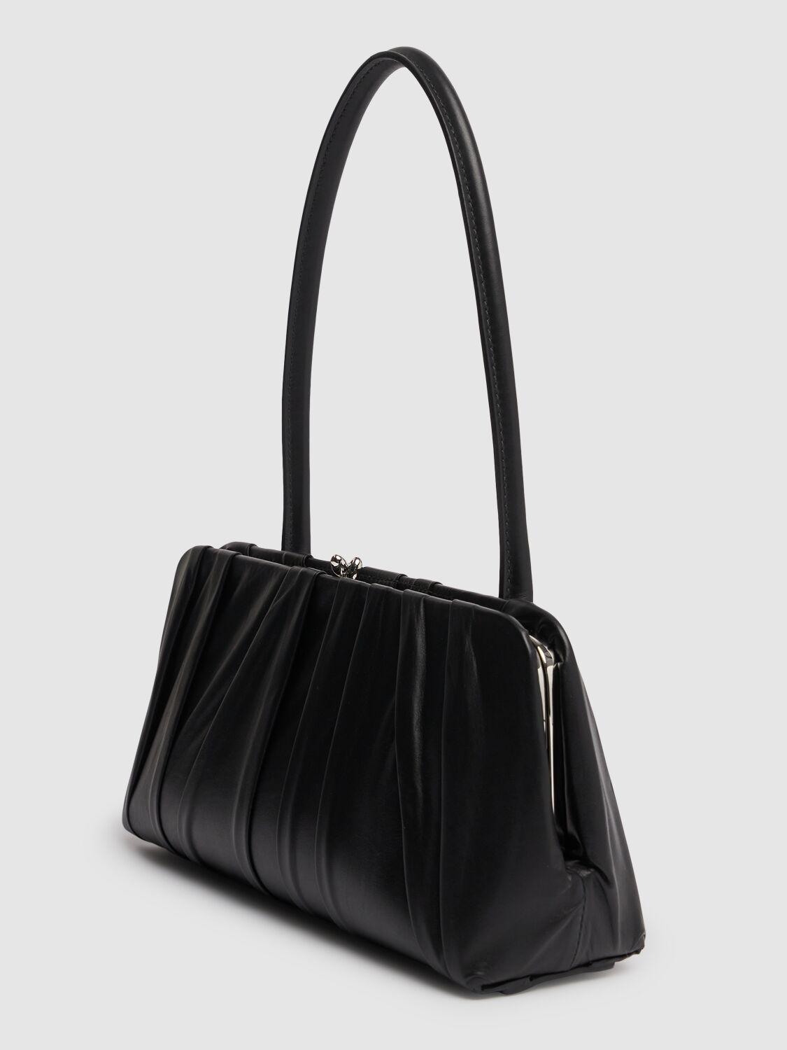 【上品】Jil Sander フォールドオーバー トップハンドルバッグ Jil Sander - スモール・ゴジ・スモール・レザー・トップ