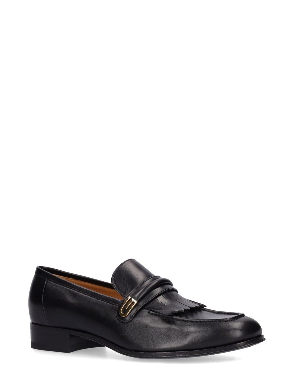 Gucci Aldo Leather Loafers in Black for Men | Lyst