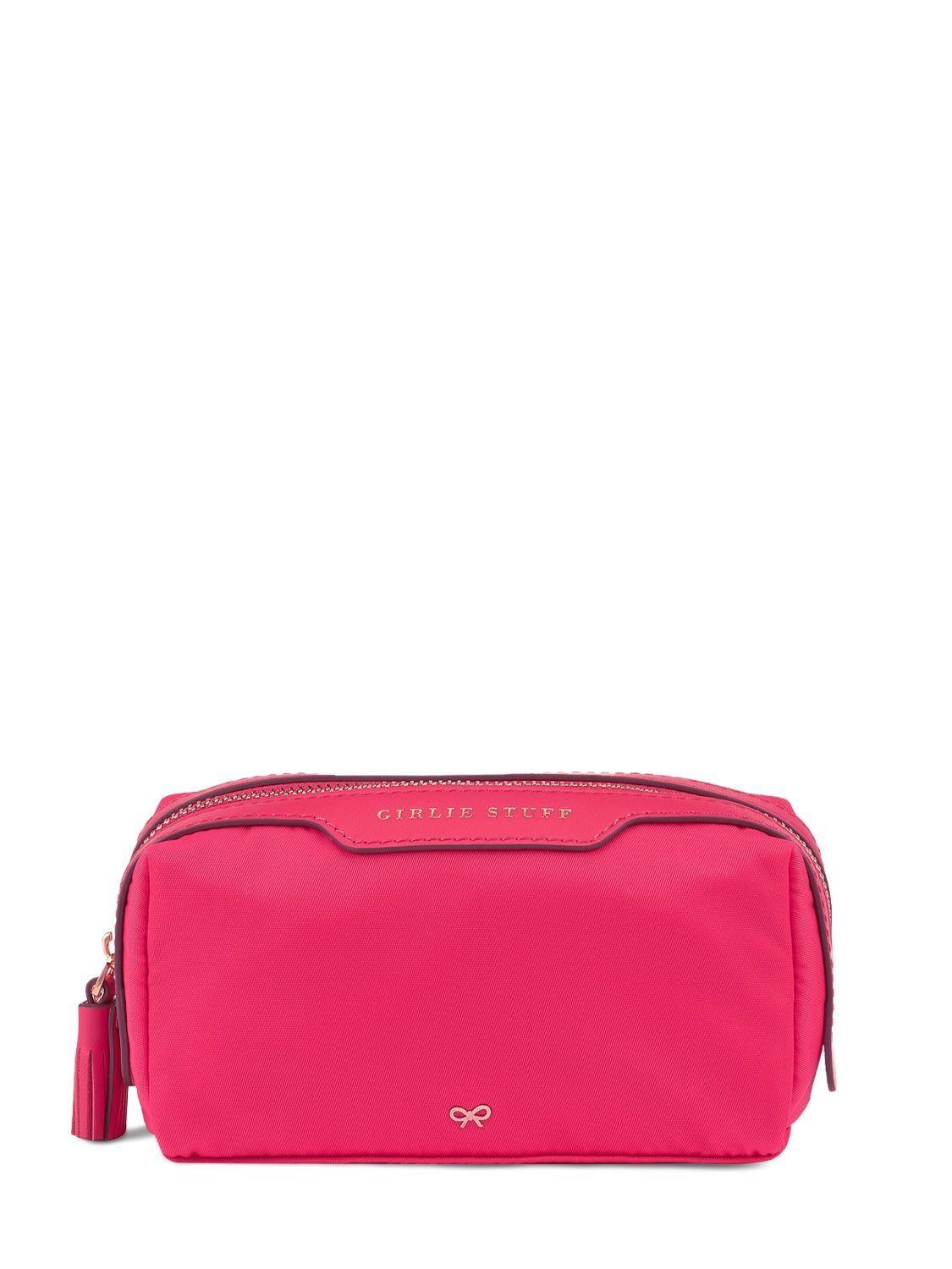 Anya Hindmarch Girlie Stuff Econyl Makeup Bag in Pink Lyst