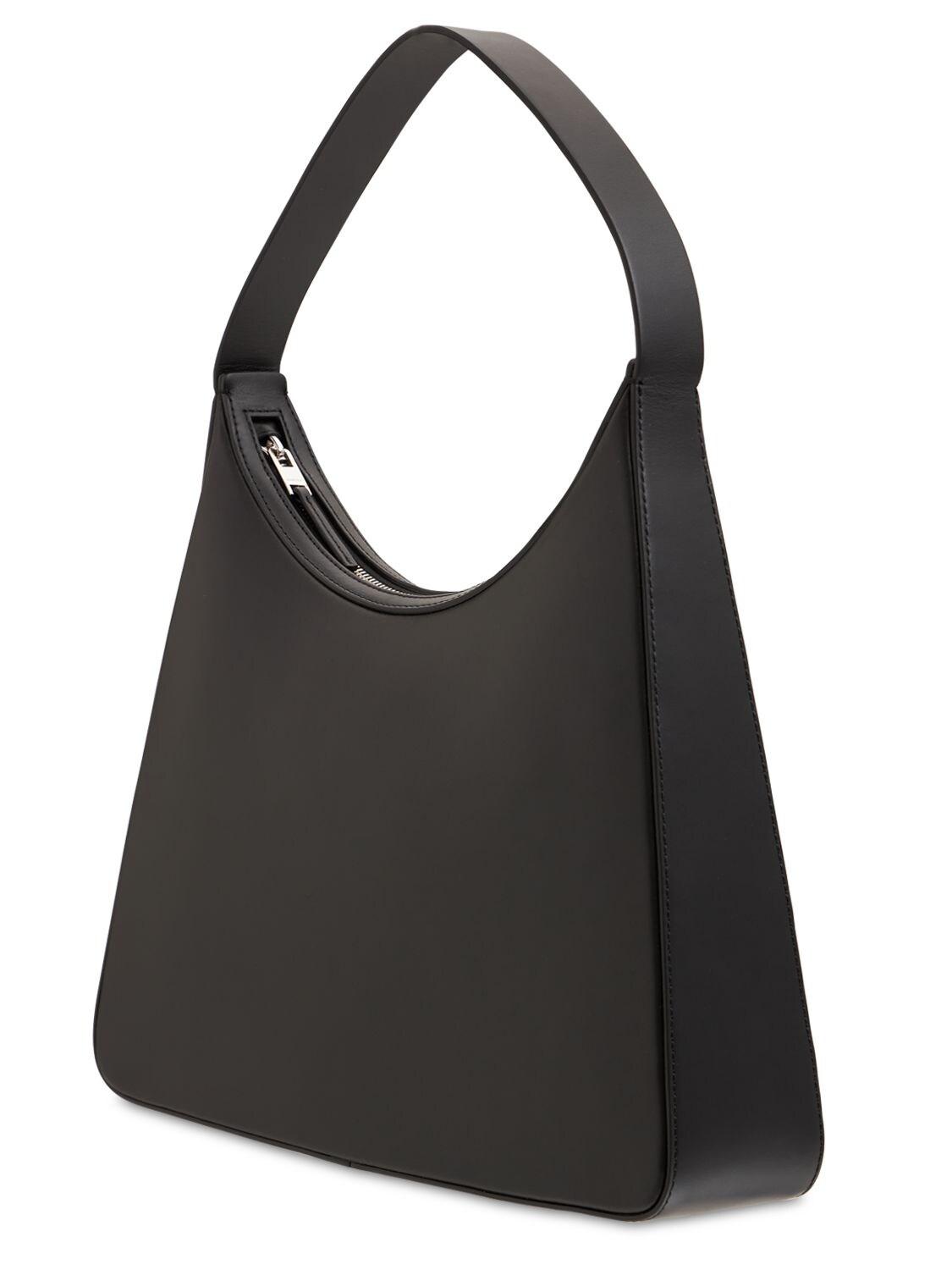 Ambush Hobo Leather Shoulder Bag in Black/Silver (Black) | Lyst