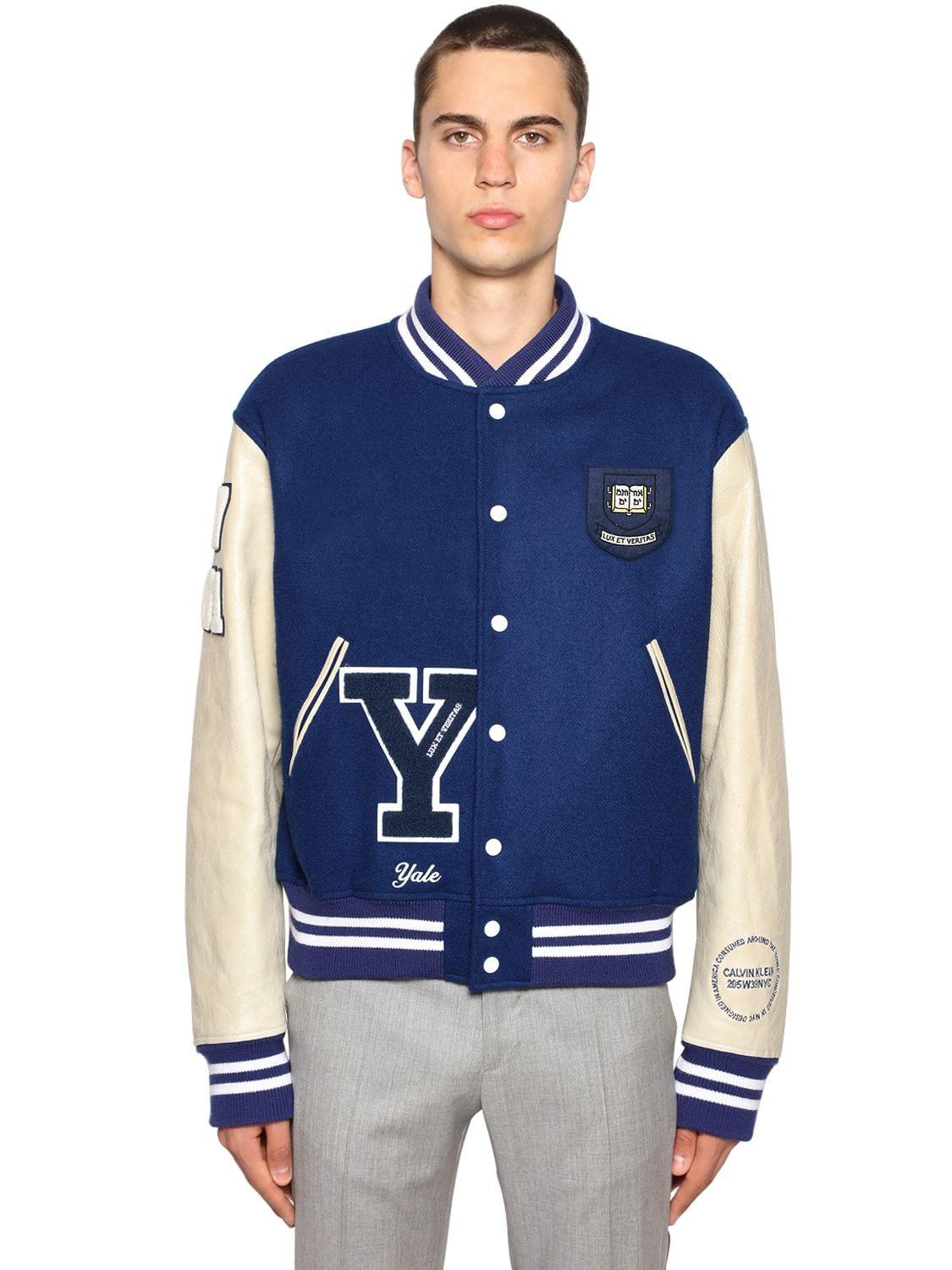 calvin klein 205w39nyc varsity jacket