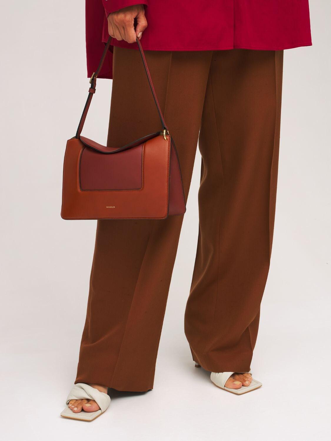 Wandler Penelope Leather Shoulder Bag in Chestnut (Brown) | Lyst 