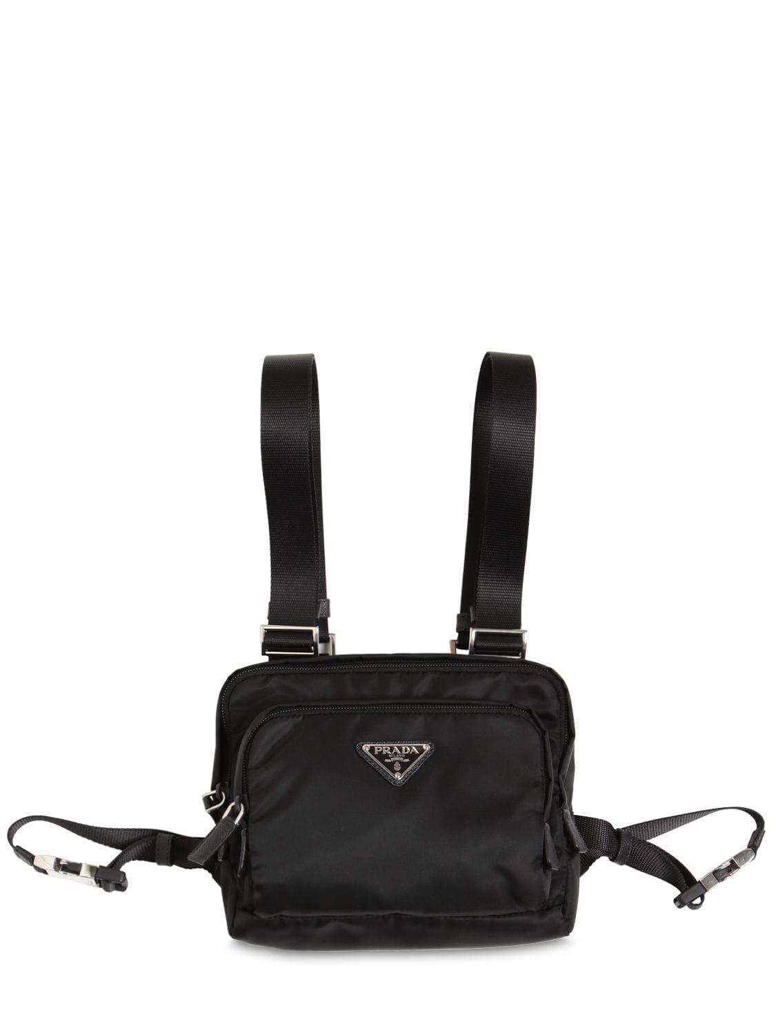 PRADA Nylon Plain Crossbody Bag Outlet Belt Bags