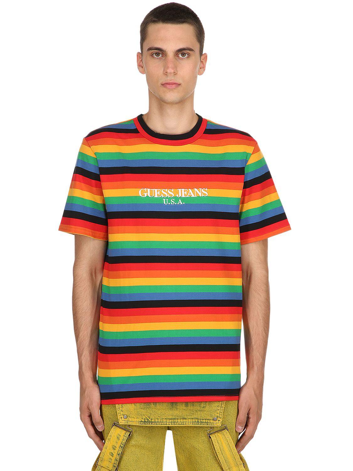 guess farmers market rainbow shirt