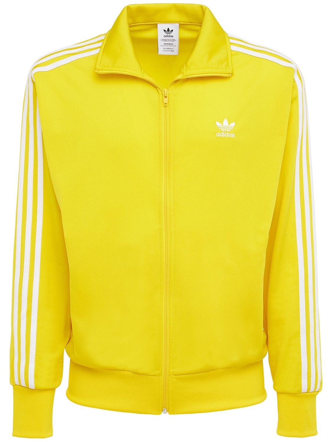 adidas Originals Firebird Track Top in Yellow/White (Yellow) for 