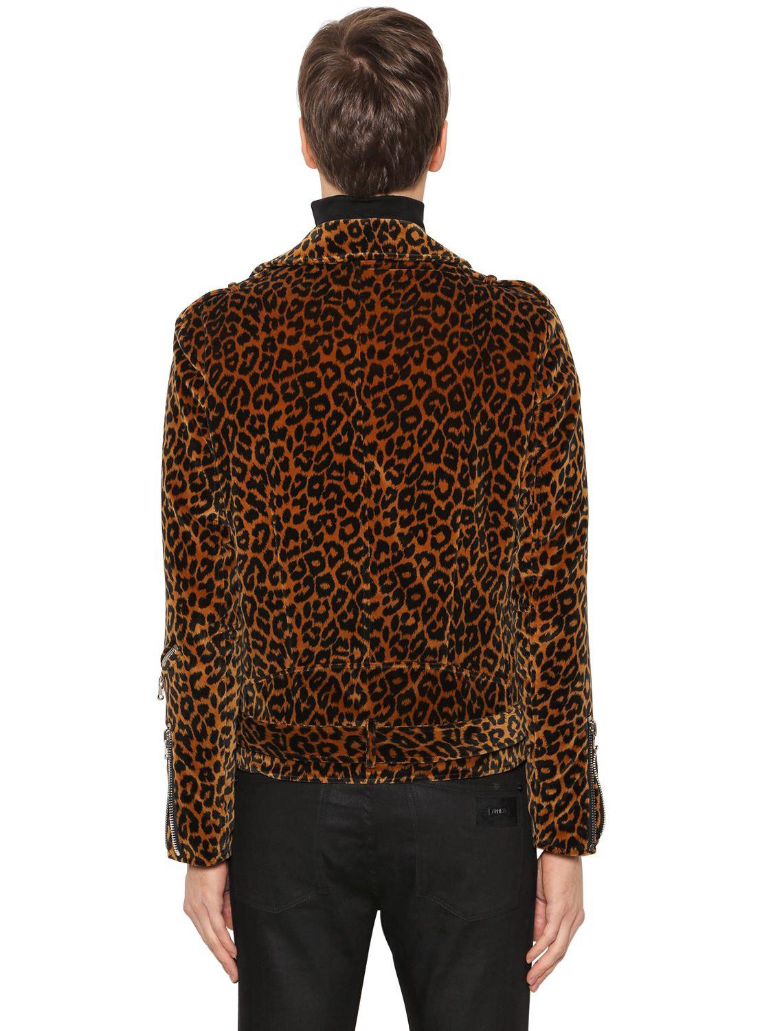 velvet leopard jacket