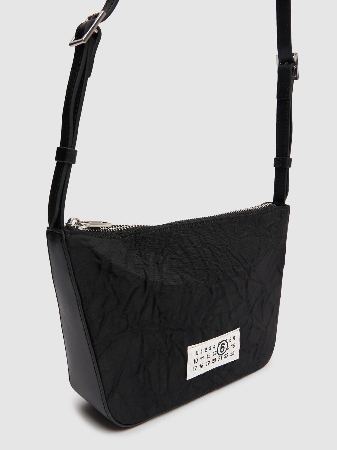 MM6 by Maison Martin Margiela Numeric Pochette Nylon Shoulder Bag in Black Lyst UK