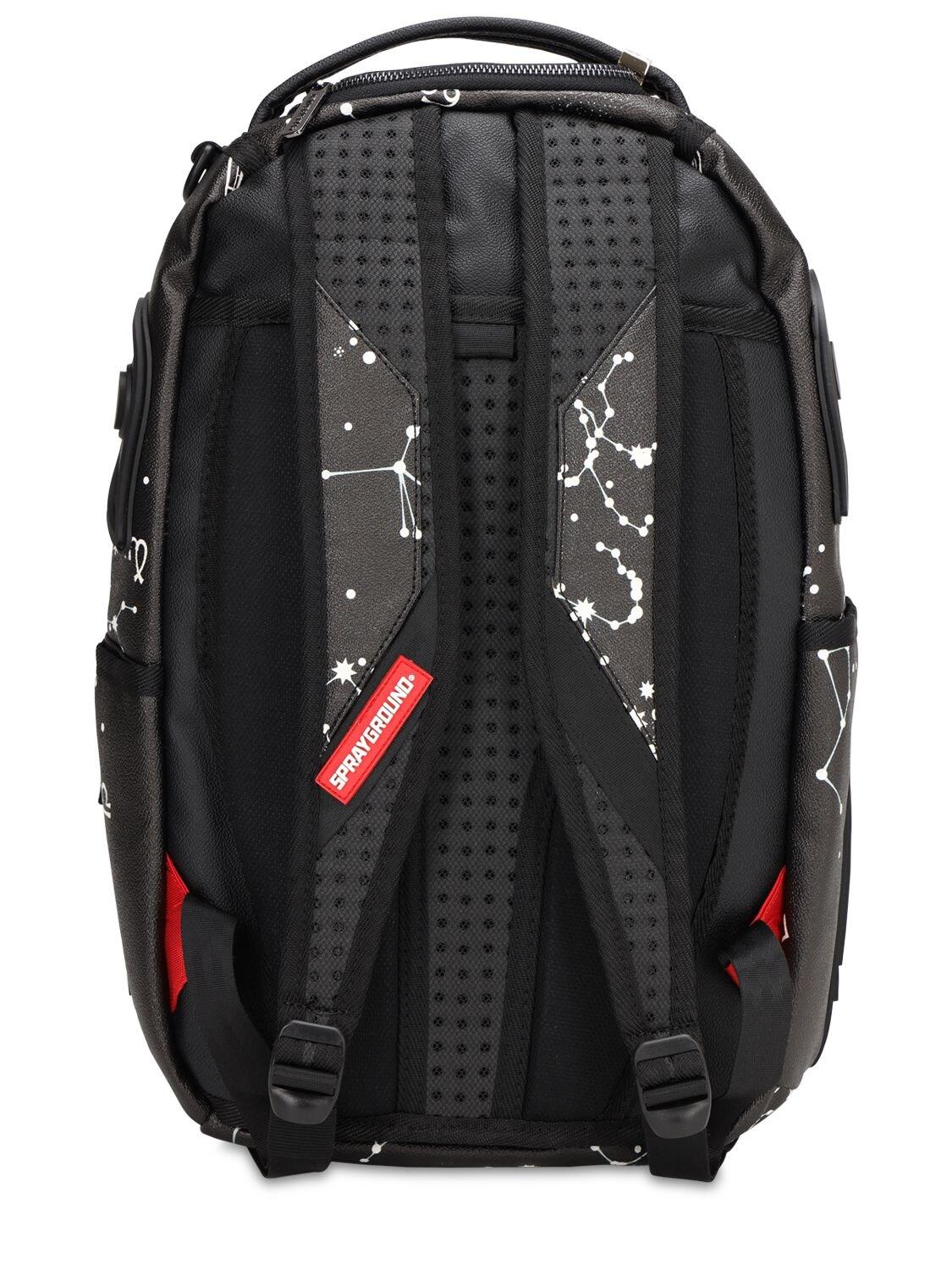 Sprayground Rubber Sharkstellation Faux Leather Backpack in Black for Men - Lyst