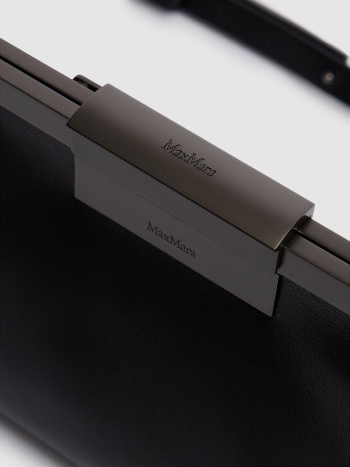 Max Mara Clasp レザーベルトバッグ ブラック | Lyst