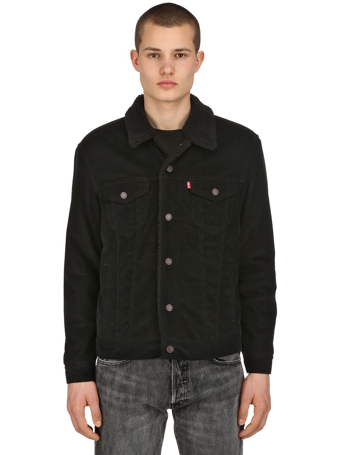 Levi's Sherpa Corduroy Trucker Jacket 