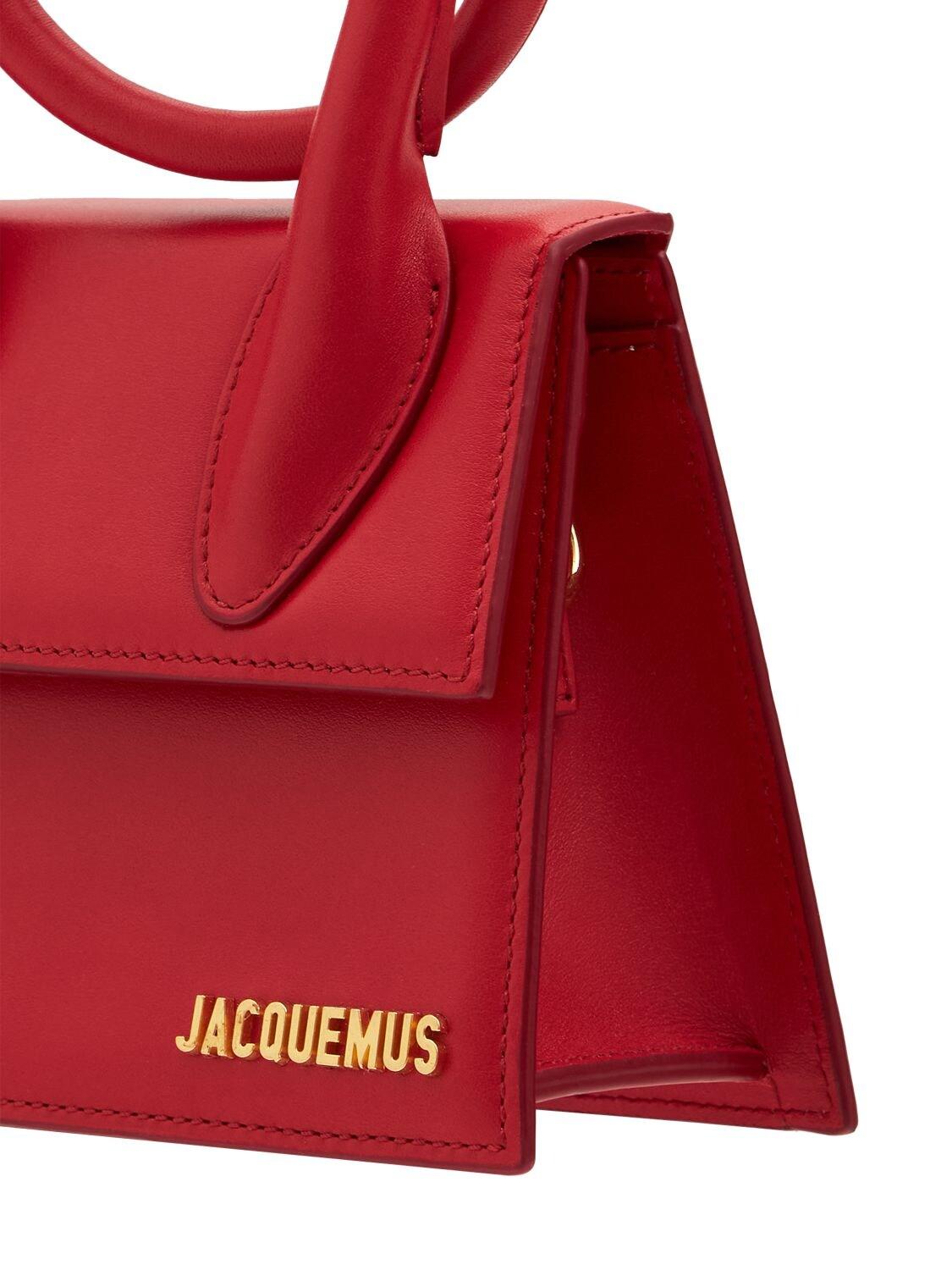 Jacquemus Le Chiquito Noeud Leather Shoulder Bag in Red | Lyst