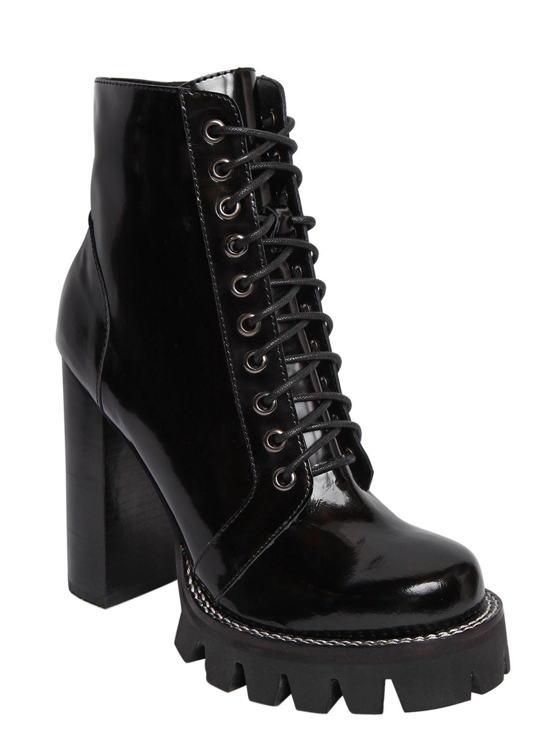 Jeffrey Campbell Legion Ii Brushed Leather Boots in Black - Lyst