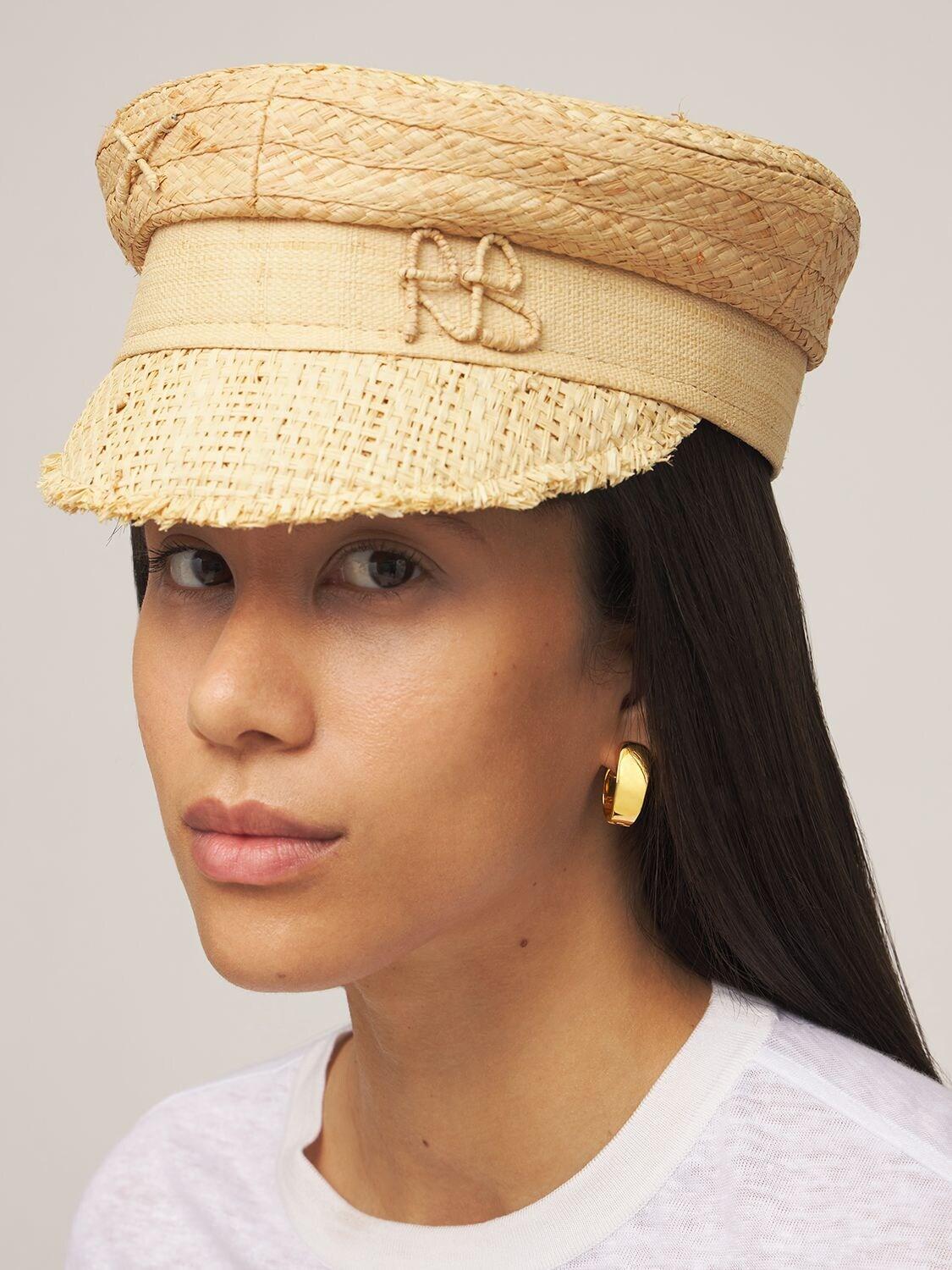 Ruslan Baginskiy Straw Baker Boy Cap in 