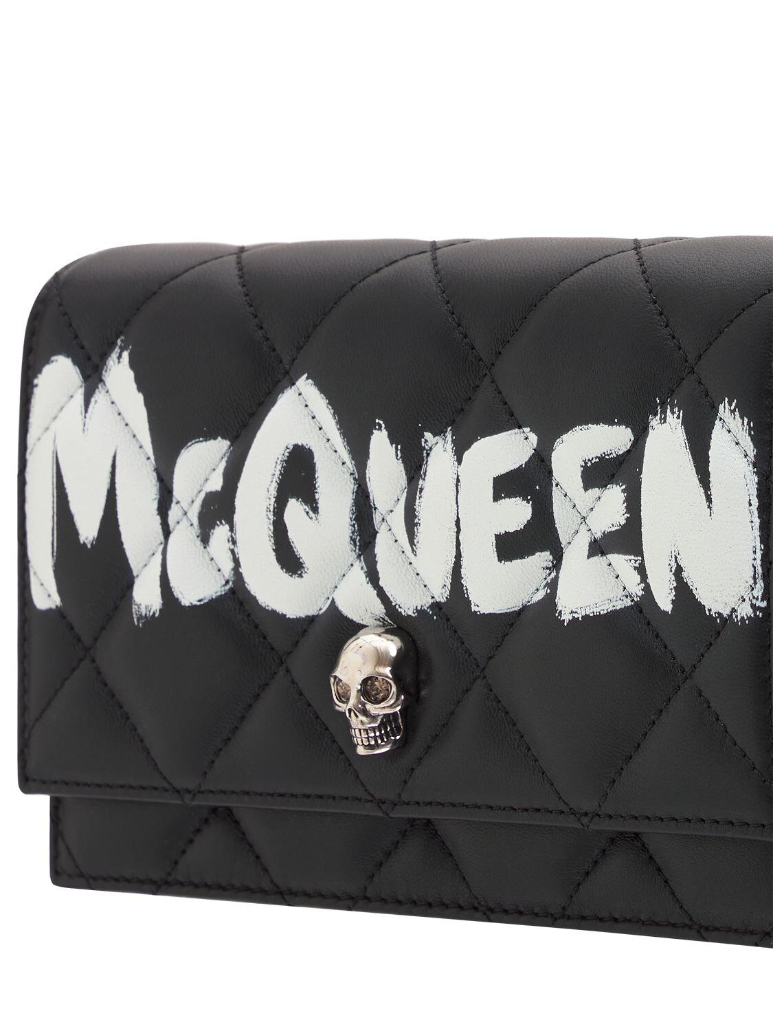 ショルダーバッグ・ポシェット Alexander Mcqueen Black Healthier Small Skull Flower Crossbo The Skull Flower Bag | Designer Skull Handbags