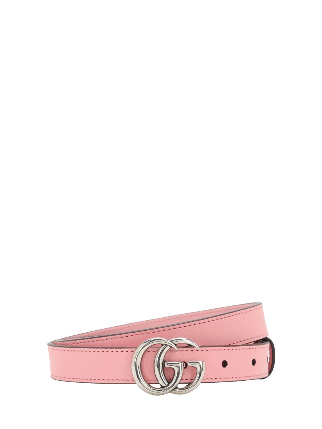 Cintura sottile con fibbia Doppia G di Gucci in Rosa | Lyst