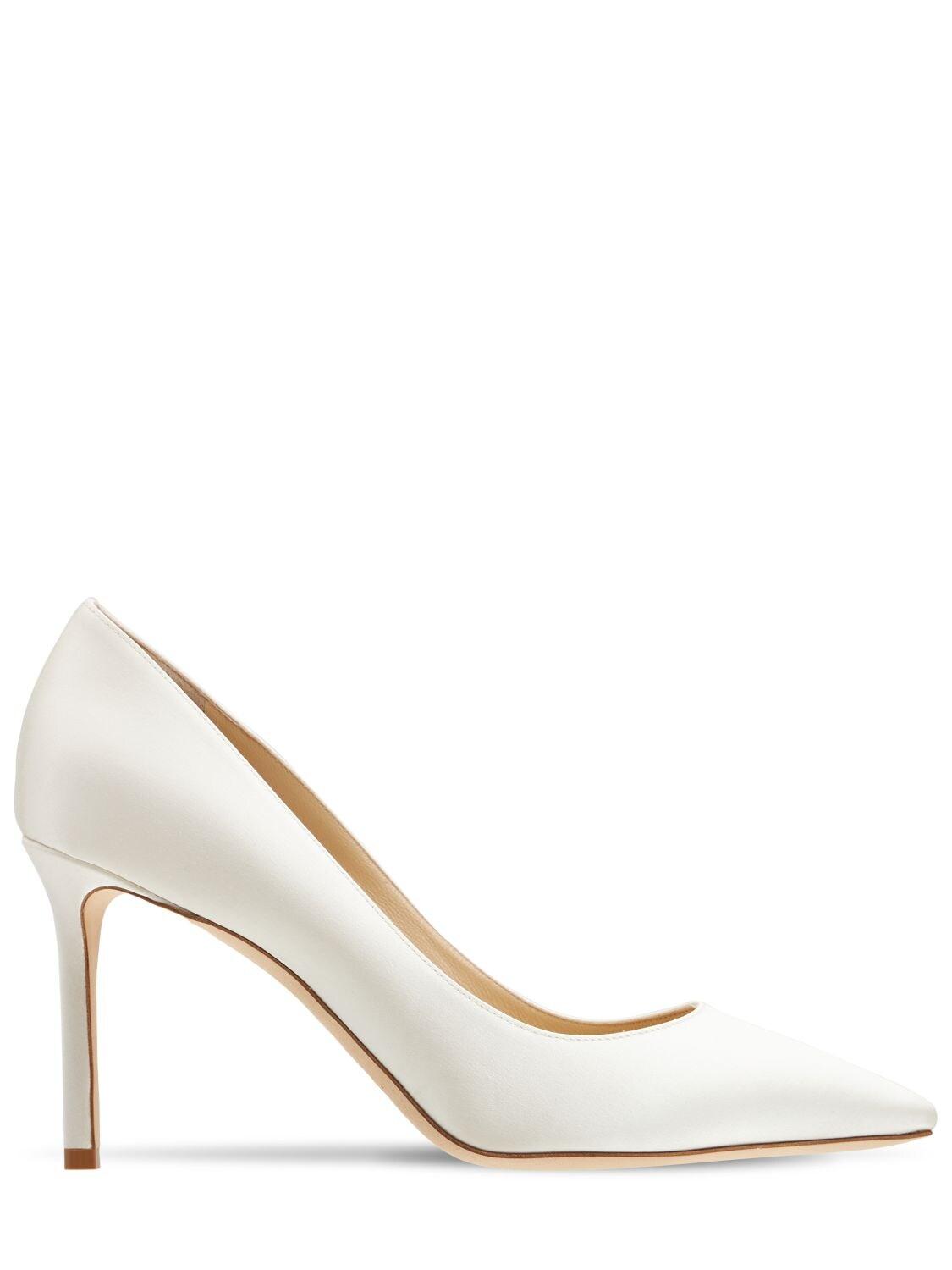 Jimmy Choo 85mm Romy Satin Pumps in 